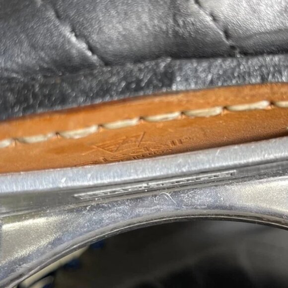 Vintage Riedell 595 Roller Skates Black Leather Lace up Men's Size 5 Made USA - Picture 9 of 13